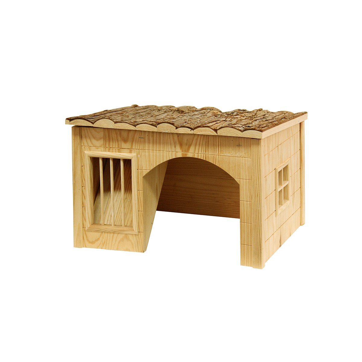 Kerbl NATURE Domeček s krmítkem na seno 42x34,5x27cm