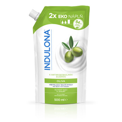 Indulona tekuté mýdlo Oliva náhradní náplň, 500 ml