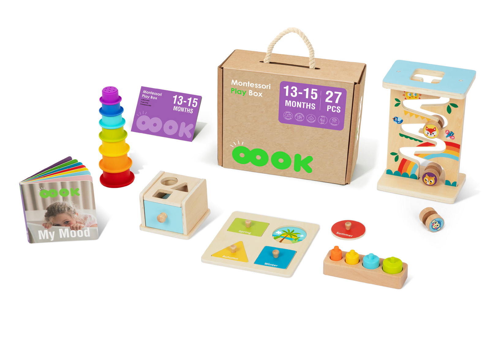 Mamido Mamido Montessori naučný box XXL pro děti 13-15 měsíců