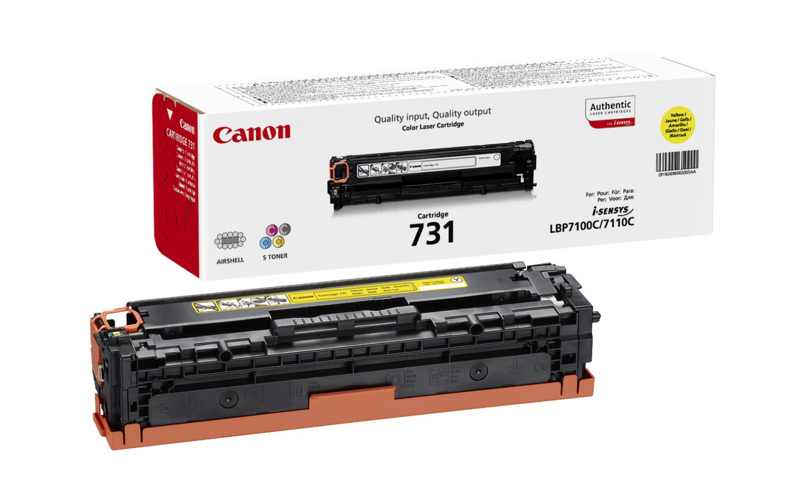 Toner Canon CRG-731Y - žlutý