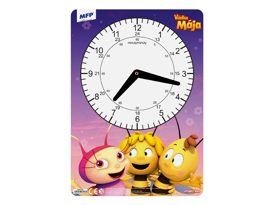 MFP MFP, 5301105, dětské hodiny, Včelka Mája, 1 ks Barva: Růžová