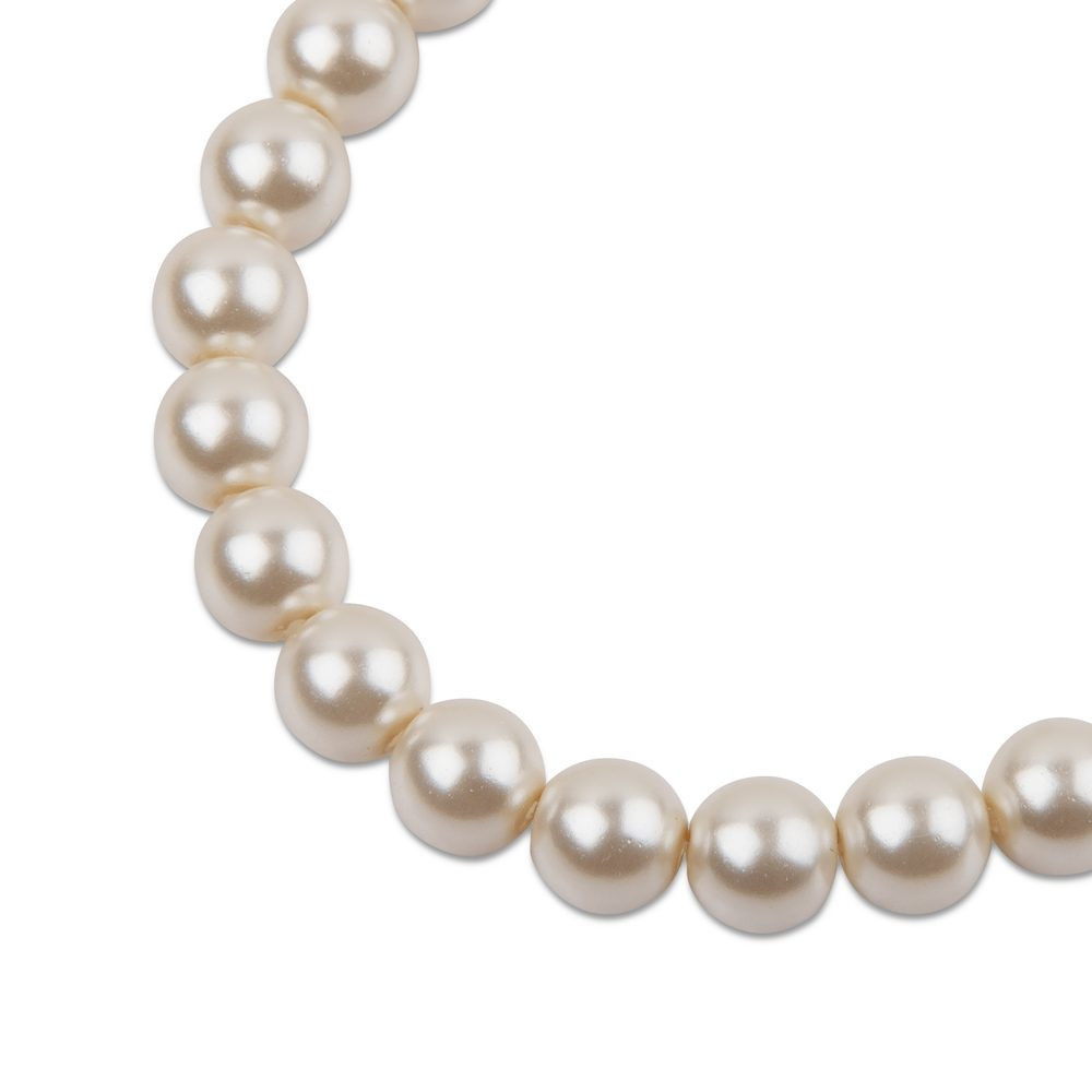 Preciosa kulatá perla MAXIMA 8mm Pearl Effect White - 15 ks