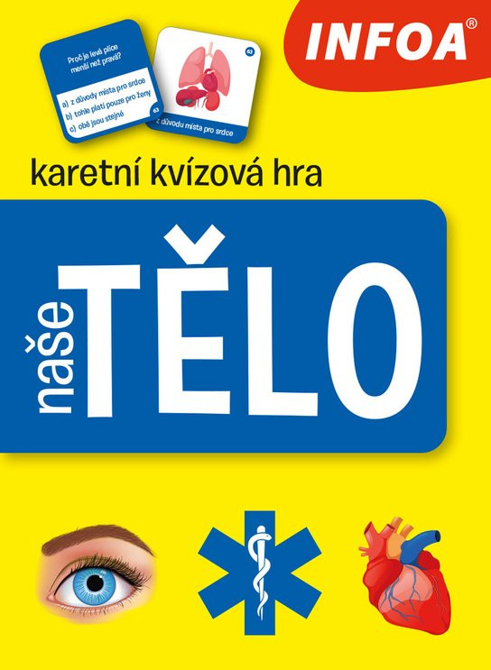 naše tělo karetní kvízová hra