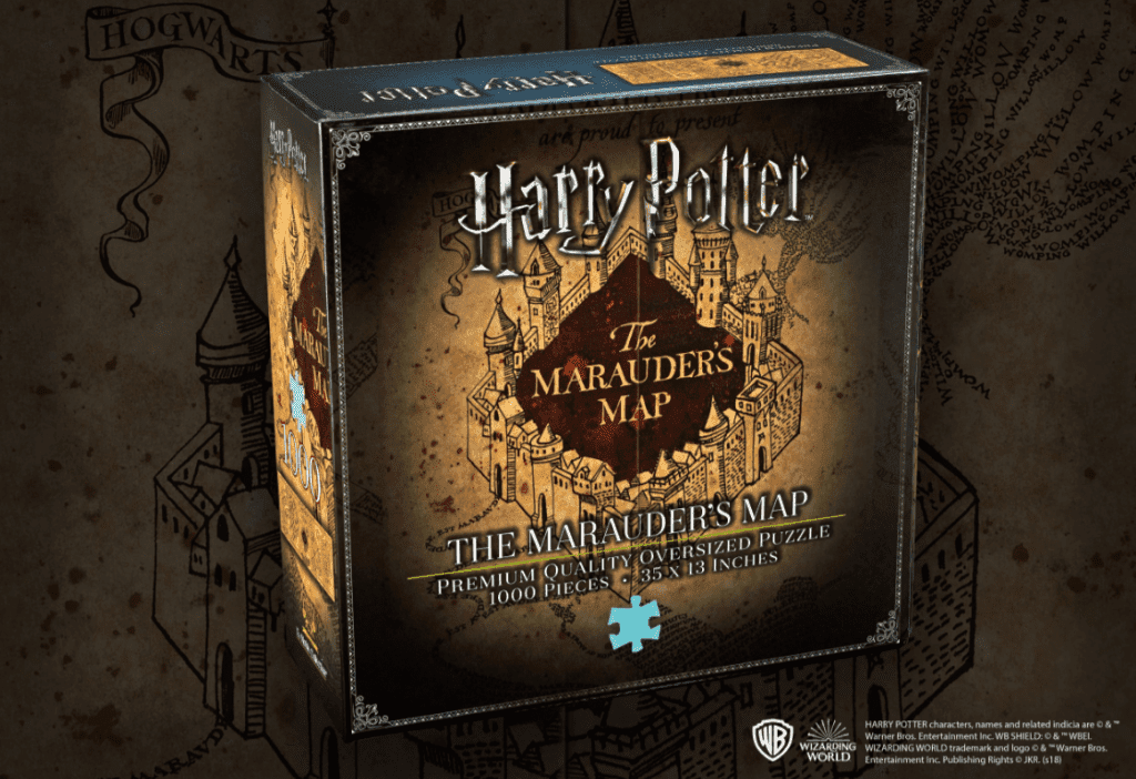 Harry Potter: Puzzle - Pobertův plánek 1000 dílků (The Marauder’s Map Cover) - EPEE