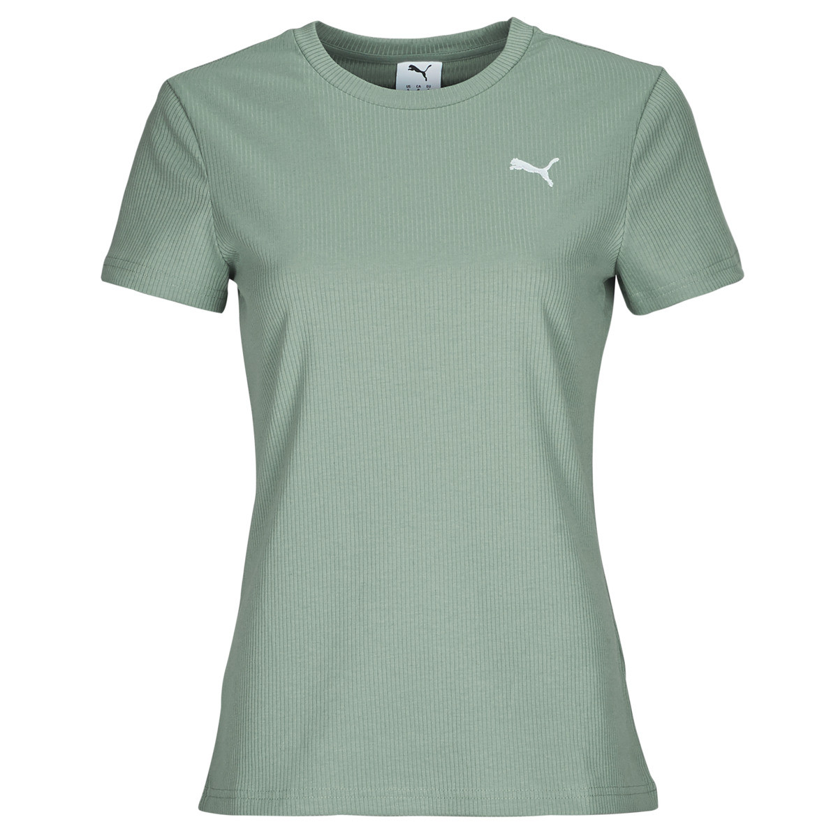 Puma  ESS ELEVATED RIB TEE  Zelená