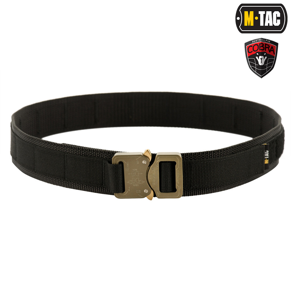Opasek taktický M-Tac Cobra Buckle Tactical - černý, XS/S