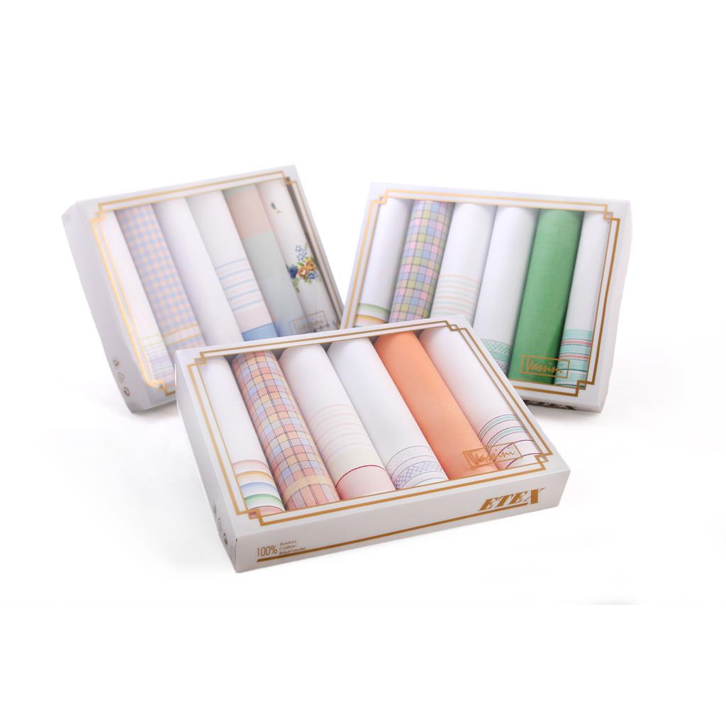 Dámské kapesníky Etex L19 6 ks - různé barvy