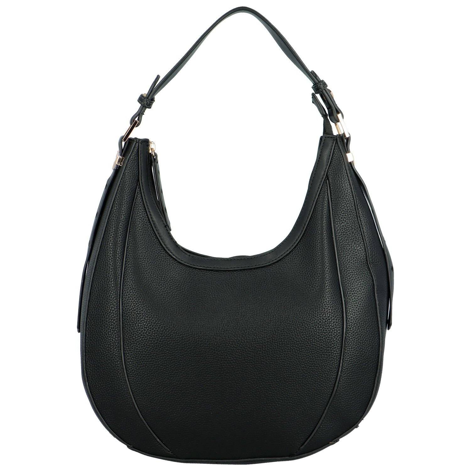 Módní dámská koženková kabelka na rameno Erlea, černá