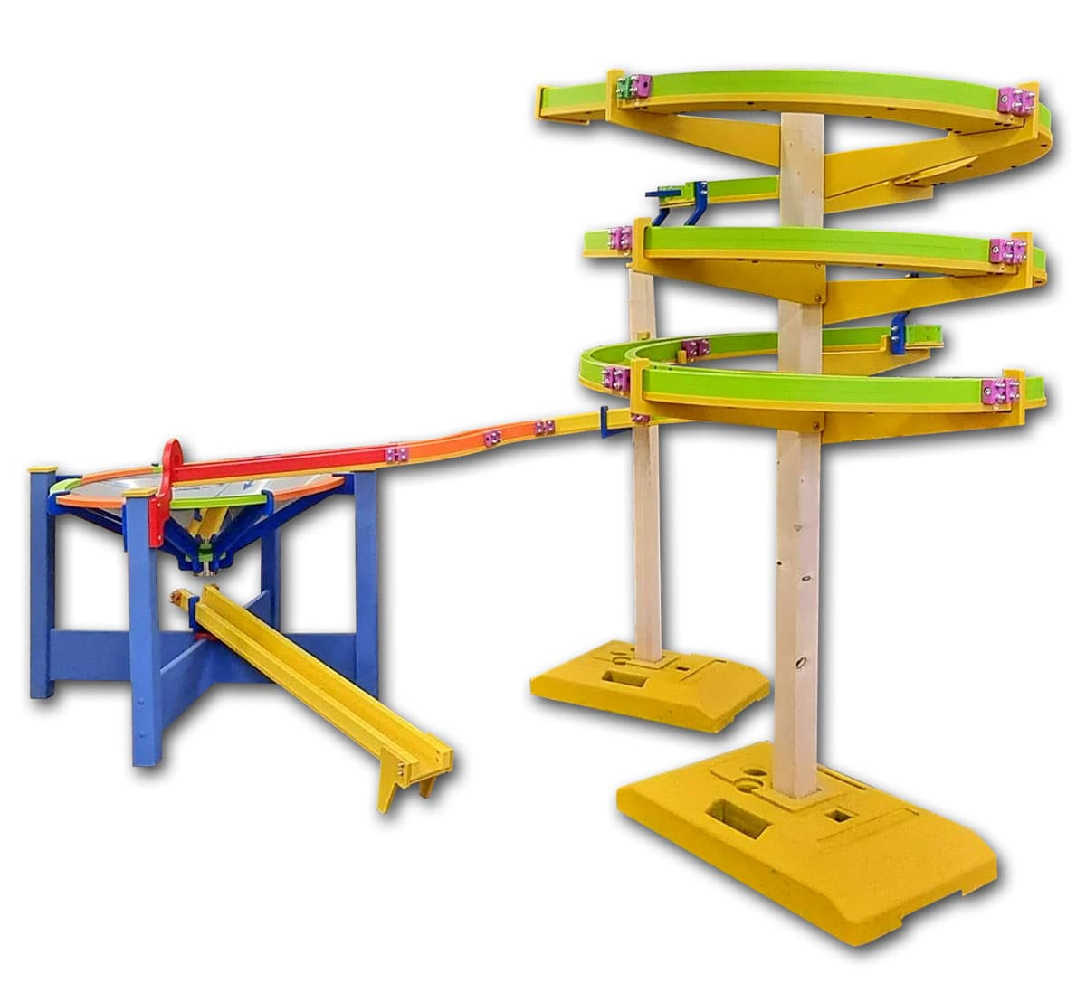 KULI - venkovní kuličková dráha Spirála s trychtýřem