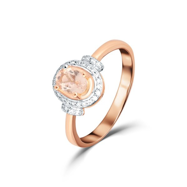 Prsten s morganitem 524-958-MO29 57-3.15g