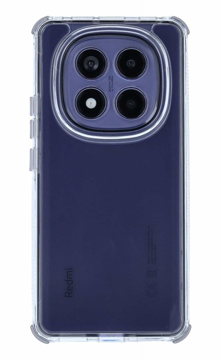 Kryt TopQ Xiaomi Redmi Note 14 Pro+ 5G odolný průhledný černý 135311