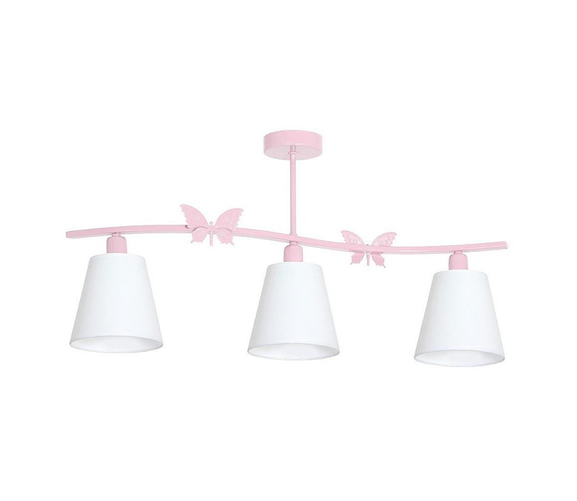 Dětský lustr MOTÝLEK 3XE14/60W/230V
