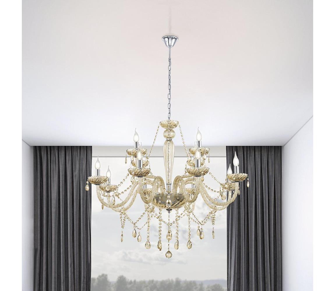 Eglo Eglo 39094 - Lustr BASILANO 12xE14/40W/230V