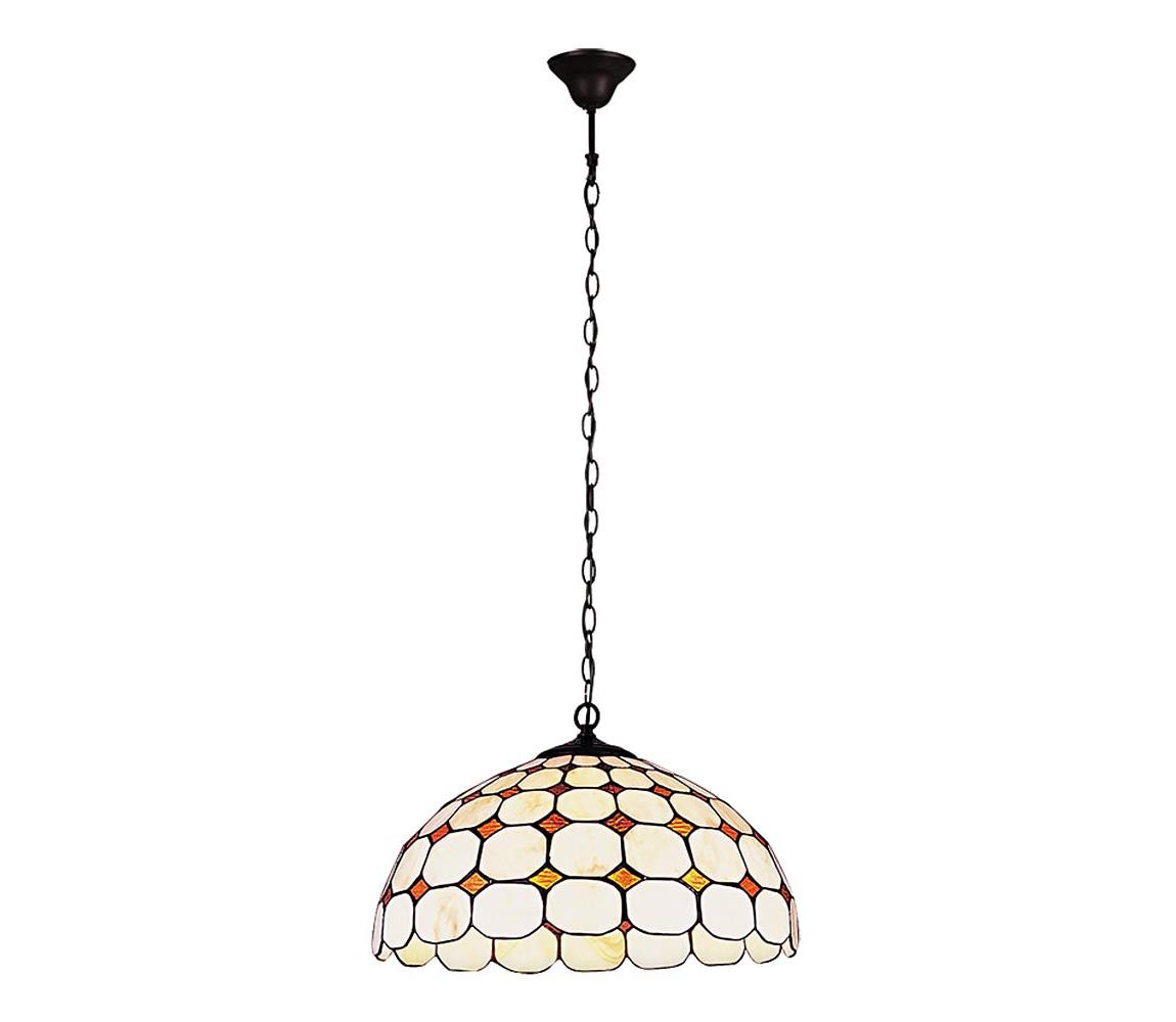 Rabalux Rabalux 8076 - Tiffany vitrážový lustr na řetězu MARVEL 2xE27/60W/230V