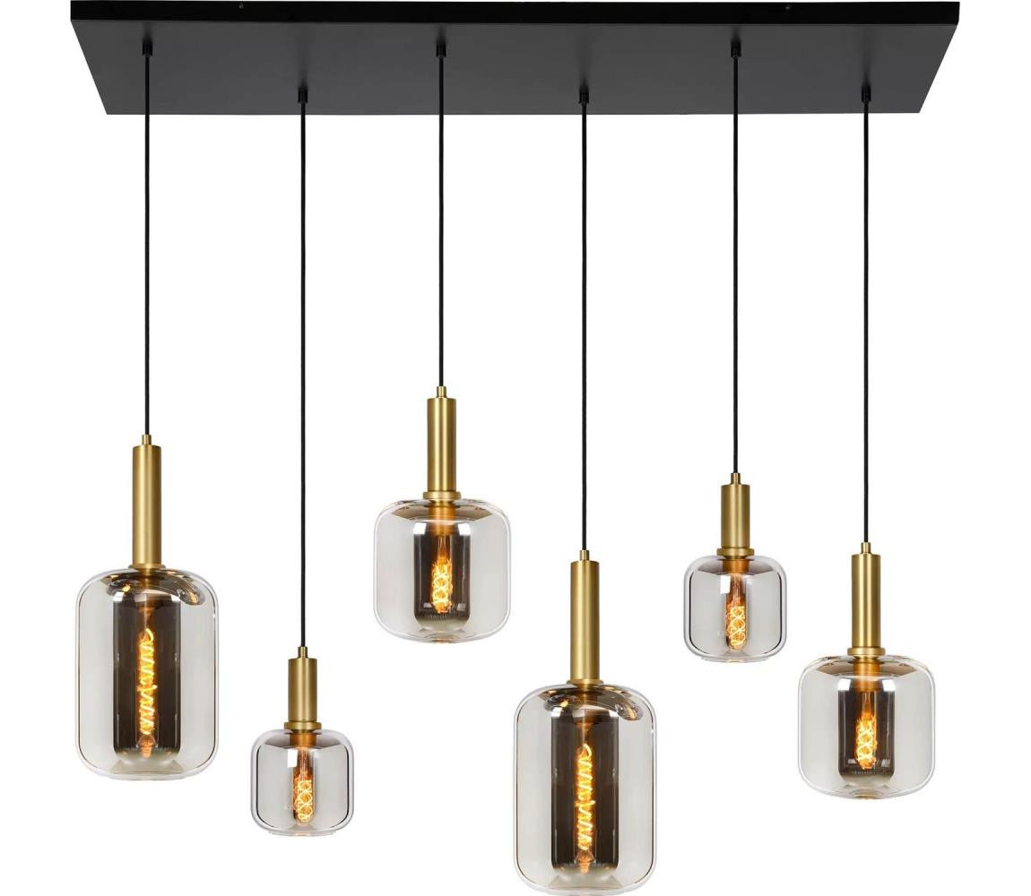 Lucide Lucide 45494/06/65 - Lustr na lanku JOANET 6xE27/40W/230V