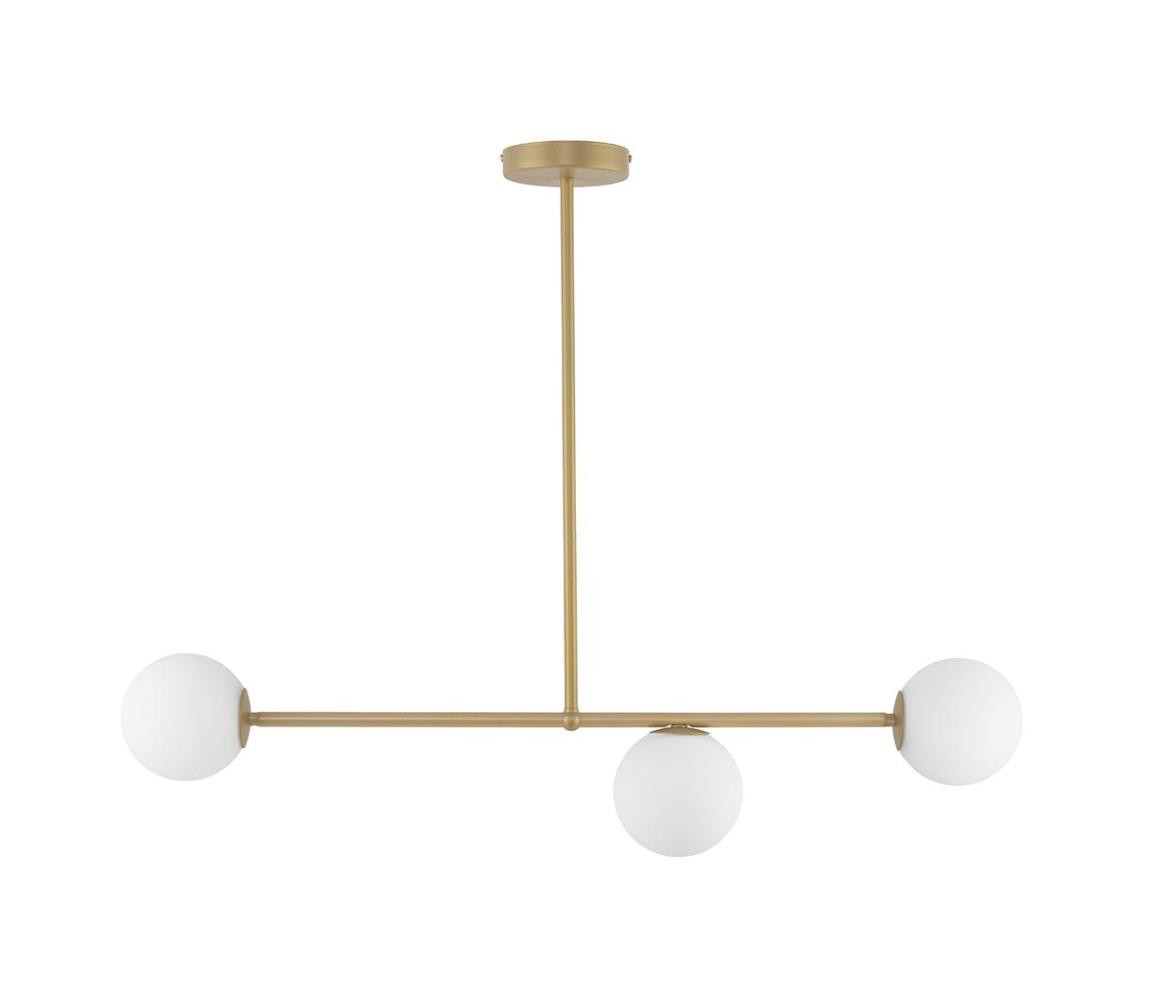 Lustr na tyči GAMA 3xG9/12W/230V zlatá