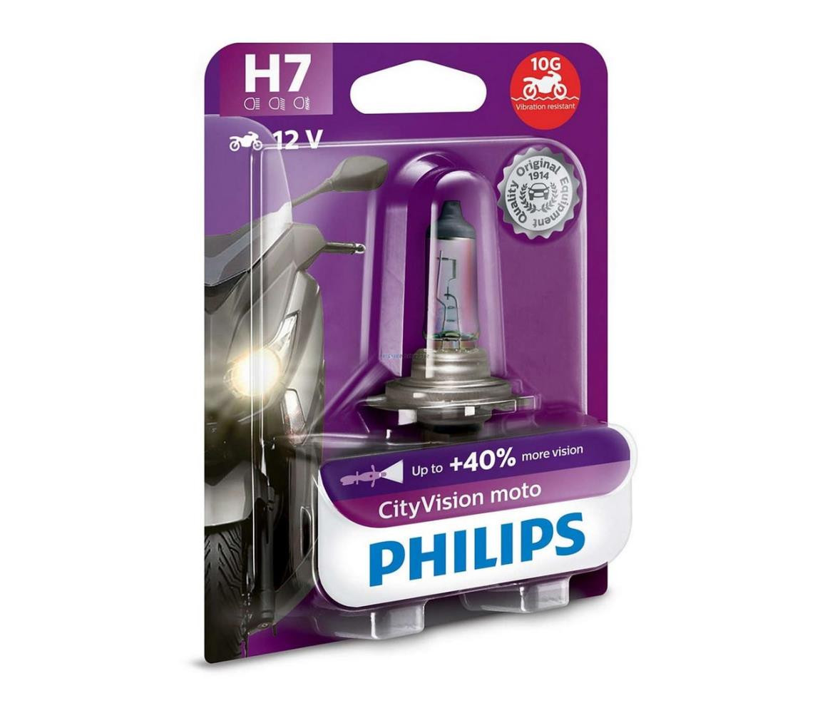 Philips Motožárovka Philips X-TREME VISION MOTO 12972CTVBW H7 PX26d/55W/12V 3200K