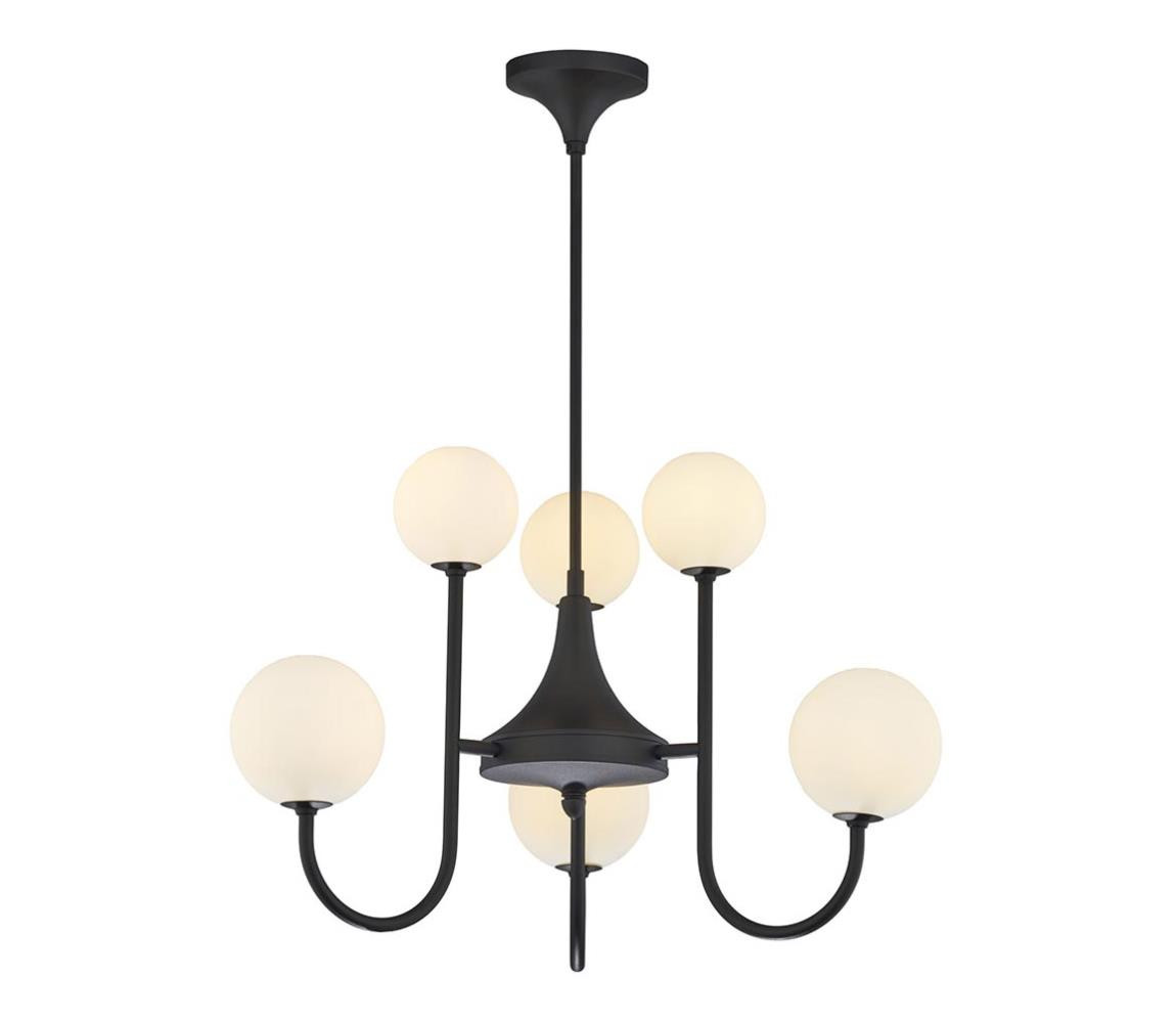 Jupiter Jupiter 1947 - Lustr na tyči SELEN 6xG9/40W/230V černá