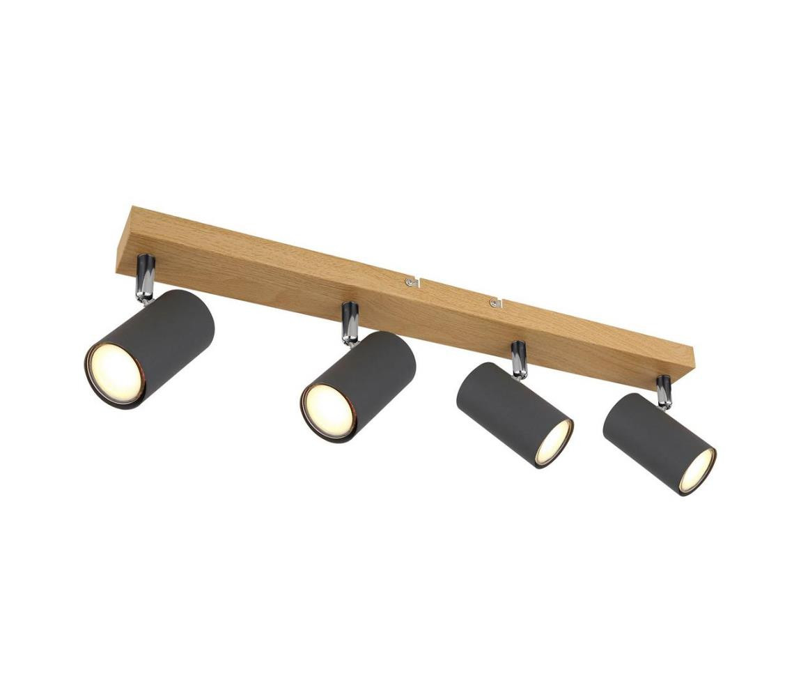 Globo Globo 57911-4G - Bodové svítidlo ROBBY 4xGU10/35W/230V šedá/hnědá