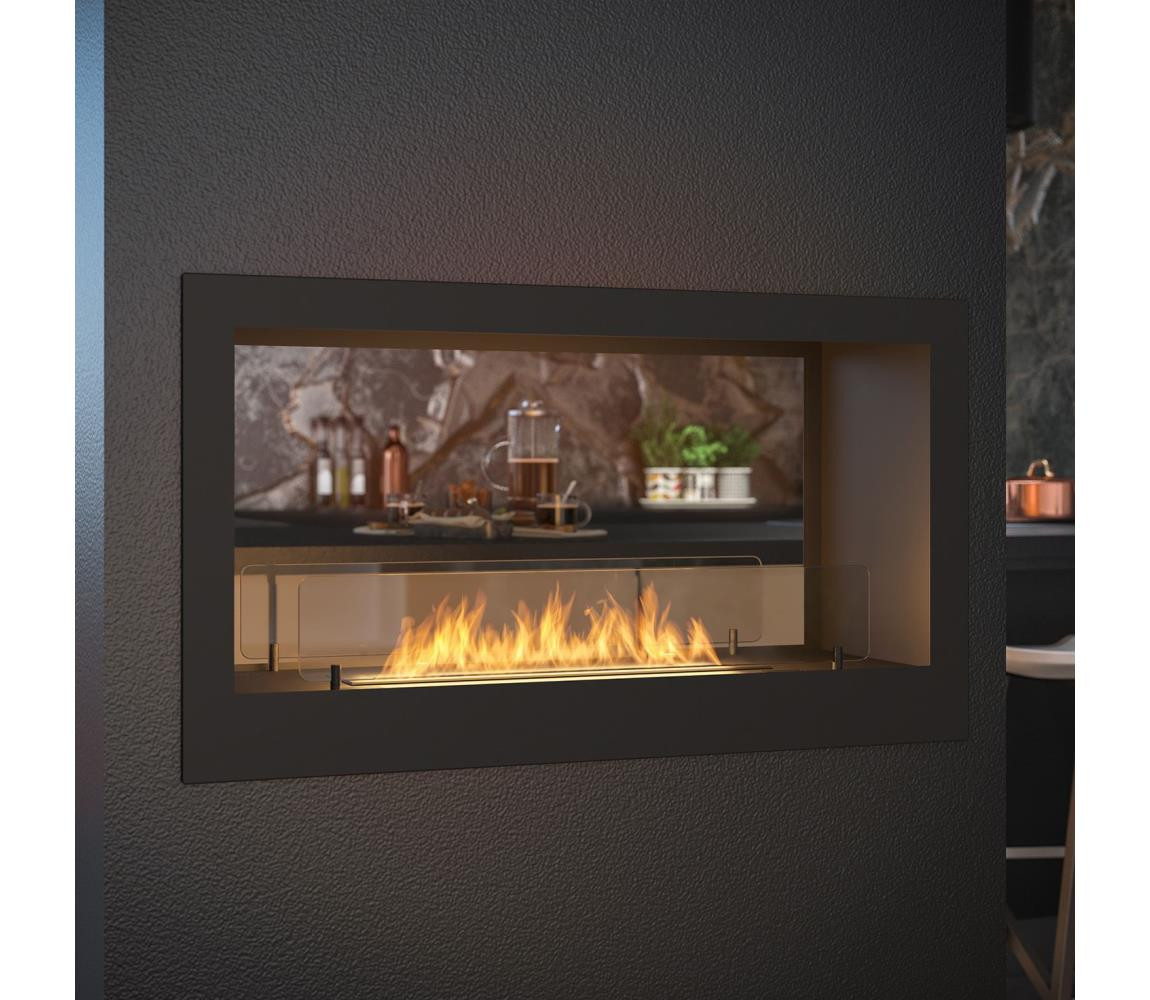 InFire InFire - Vestavěný BIO krb 90x50 cm 3kW oboustranný