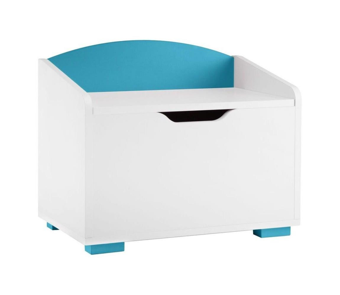 Konsimo Sp. z o.o. Sp. k. Dětský úložný kontejner PABIS 50x60 cm bílá/modrá