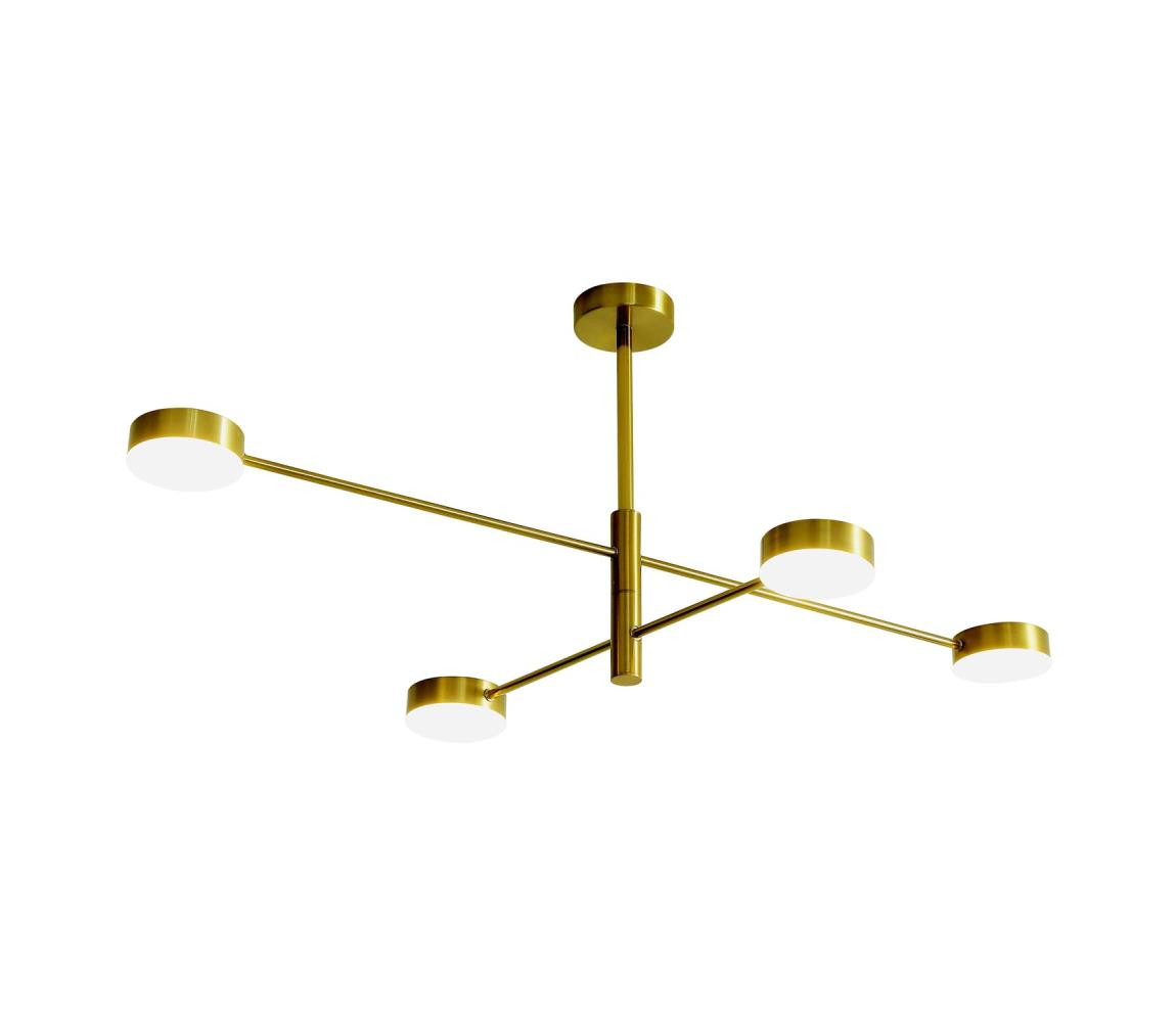 Eurolamp LED Lustr na tyči 4xLED/12W/230V 4000K zlatá