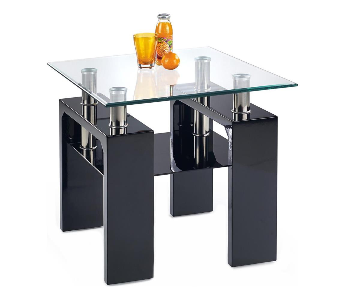 Halmar Diana H Kwadrat čtvercový černý lakovaný