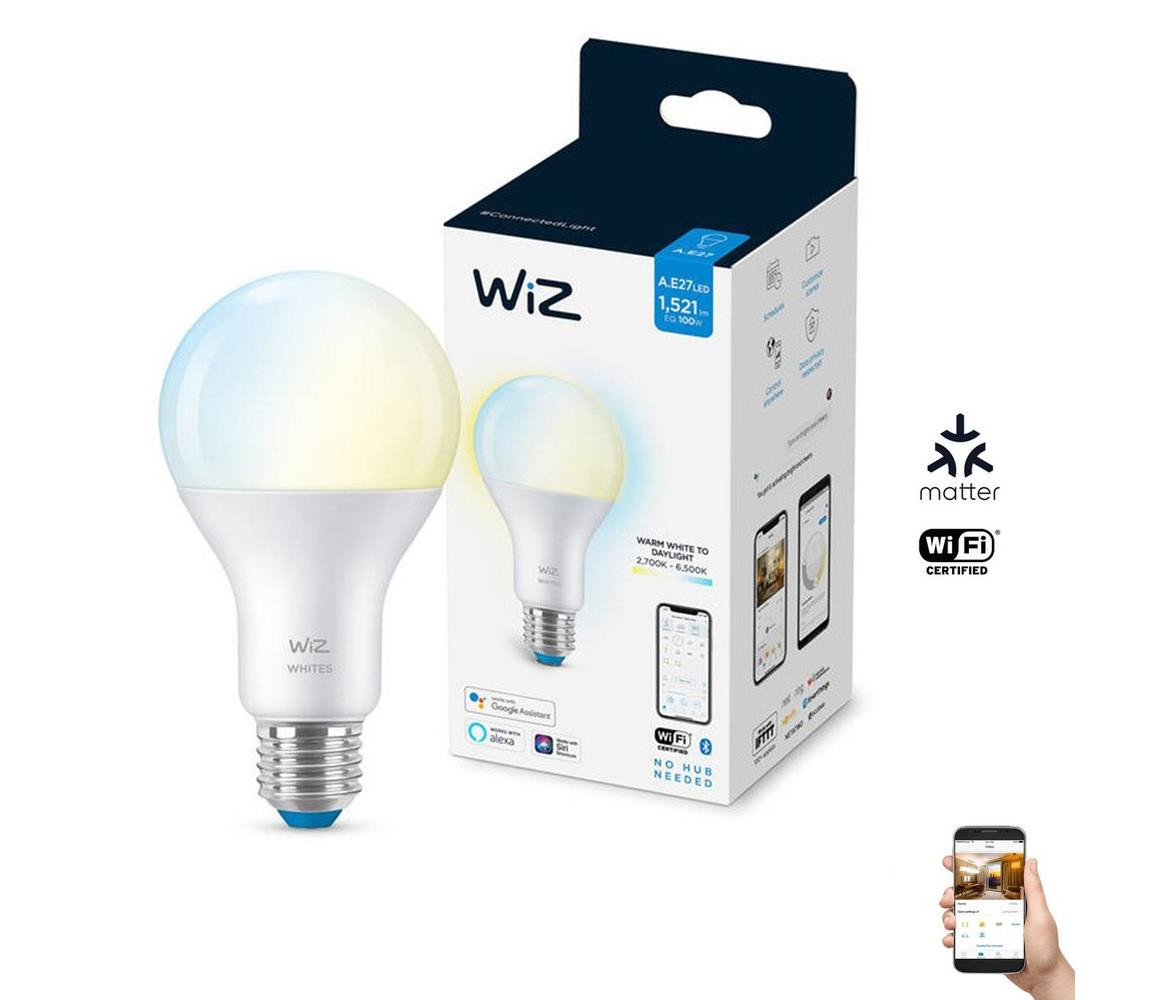 WiZ LED Stmívatelná žárovka A67 E27/13W/230V 2700-6500K CRI 90 Wi-Fi - WiZ