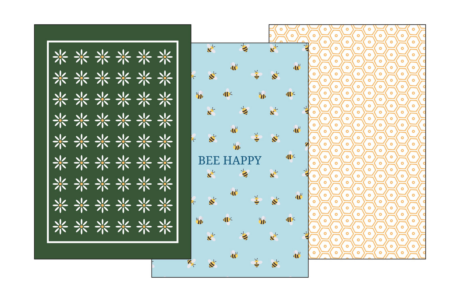 FARO Sada utěrek 3 ks 40x60 cm - Včely