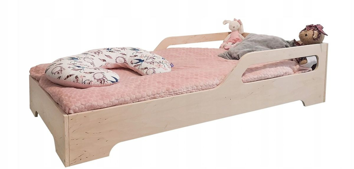 Ourbaby Crocodile bed 140x70 cm přírodní