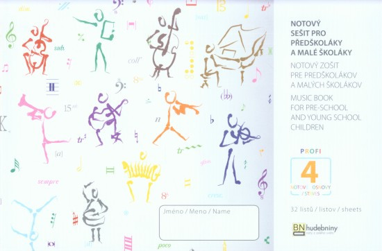 Notový sešit pro předškoláky a malé školáky