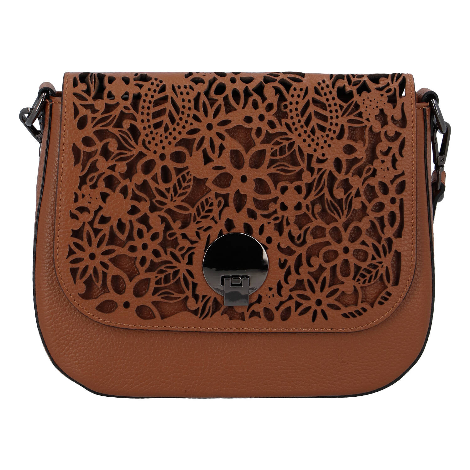 Dámská kožená crossbody kabelka světle hnědá - ItalY Bettery hnědá