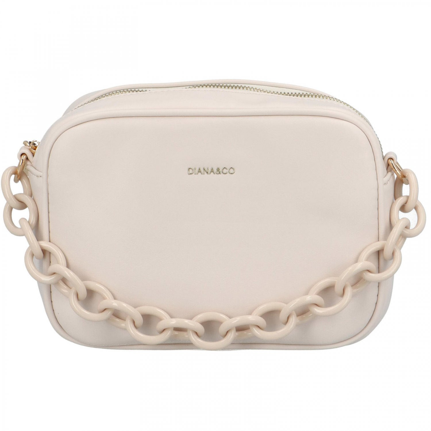 Dámská crossbody kabelka světle béžová - DIANA & CO Aftery béžová