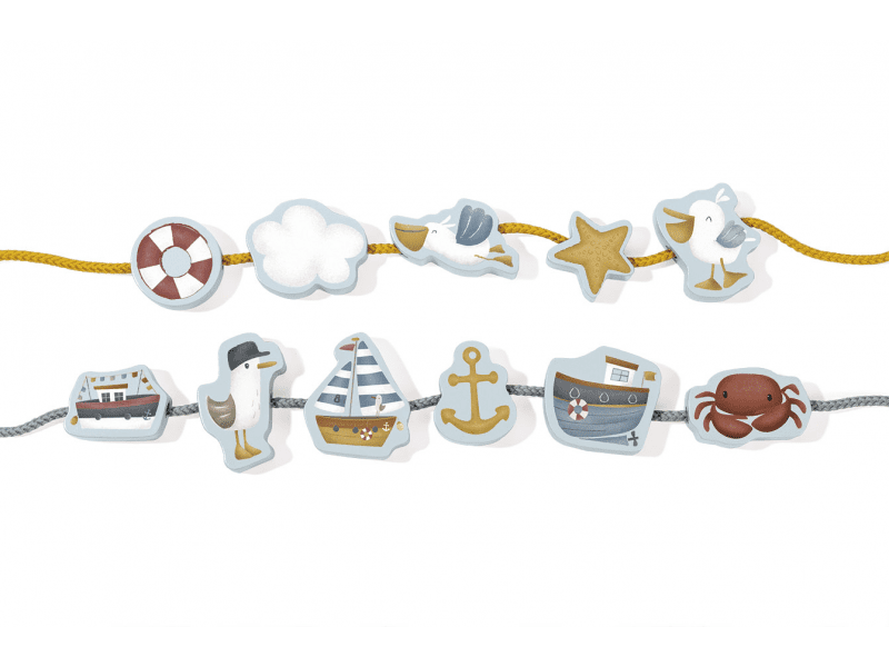 Little Dutch Navlékací korále Námořnický záliv- VÝPRODEJ DVOREČEK