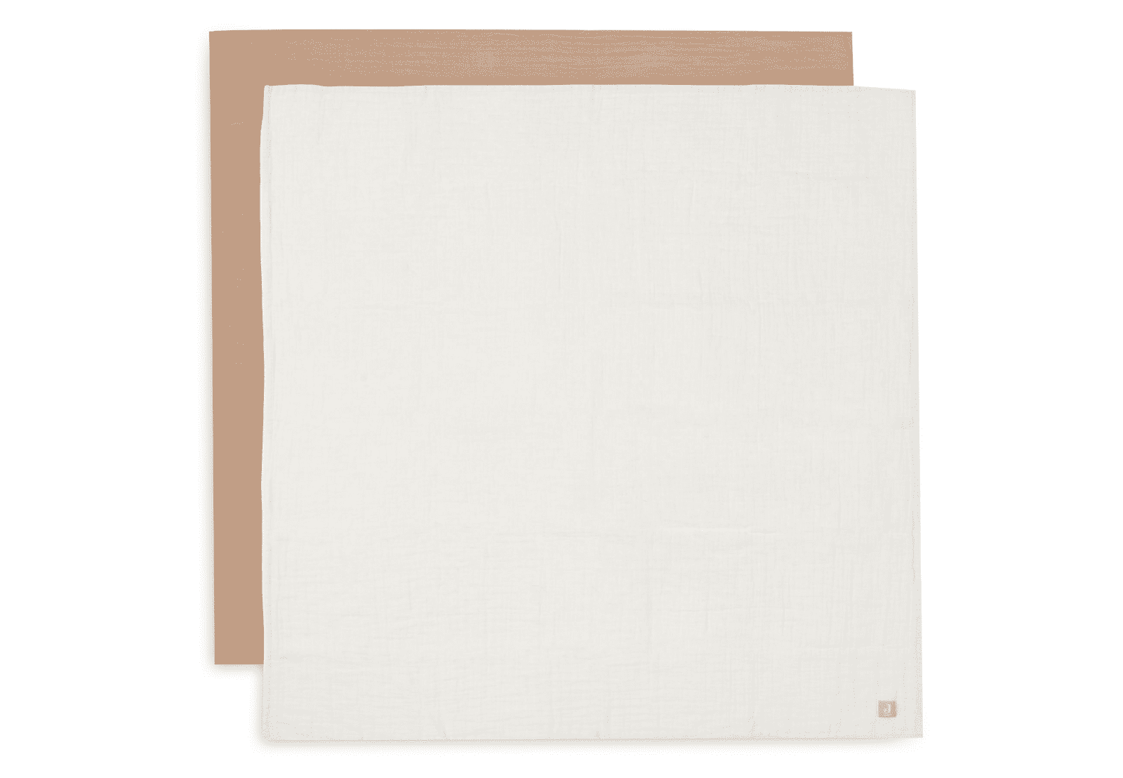 JOLLEIN Pleny zavinovací 2ks 115x115 cm Biscuit / Ivory
