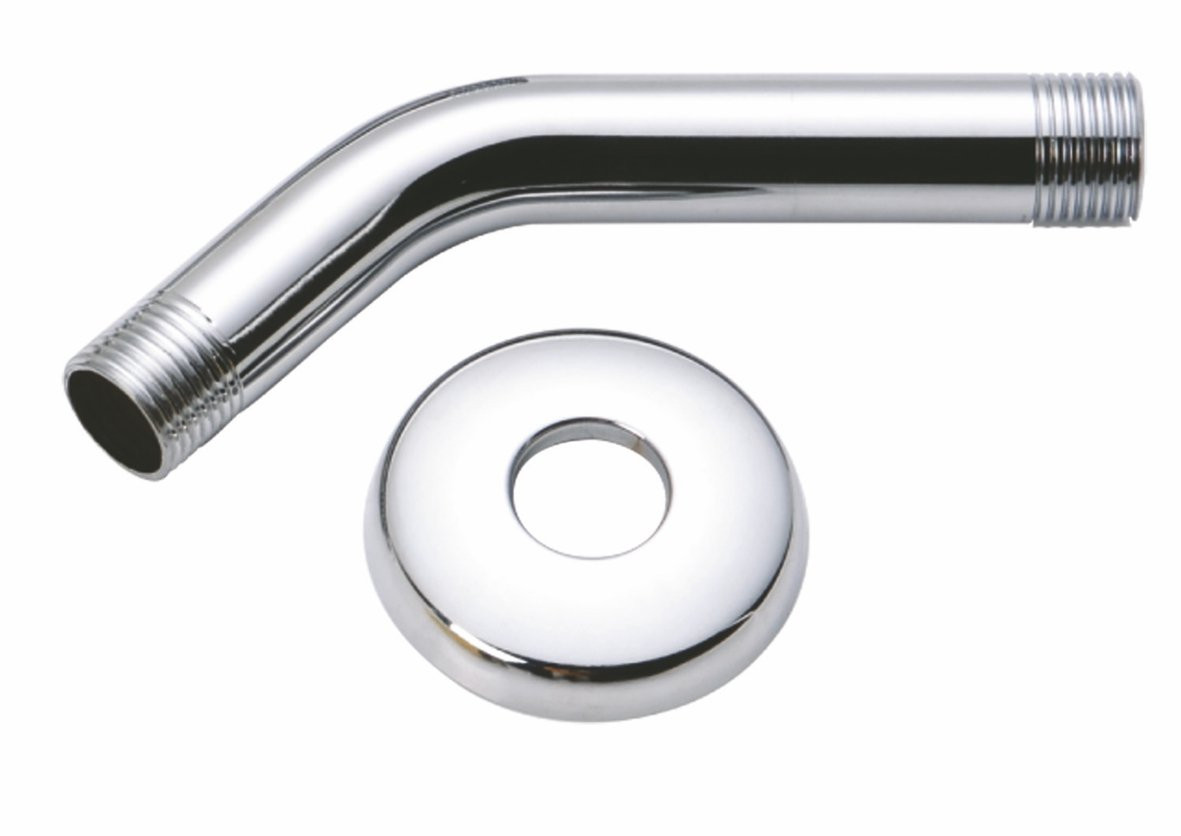 Eco produkty Stěnové rameno krátké 14 cm pro hlavovou sprchu - chrom