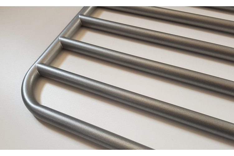 České sušáky SUŠÁK RUČNÍKŮ CHROM SATIN NA STĚNU D450 - 50 cm pro 4 ručníky - satin