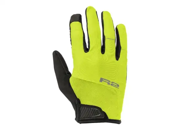 R2 Tanner cyklistické rukavice neon žlutá vel. M