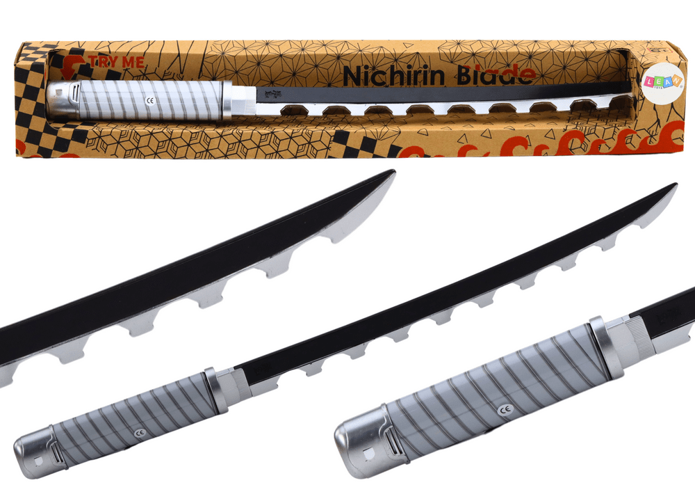mamido Samurajský meč Nichirin na baterie s pohodlnou rukojetí a zvukovými efekty černý