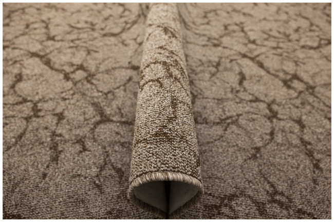 Metrážový koberec Marble 90 mramor, hnědý / béžový