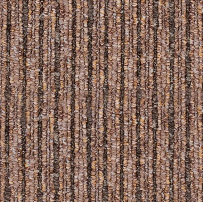 Metrážový koberec Lines 91 hnědý