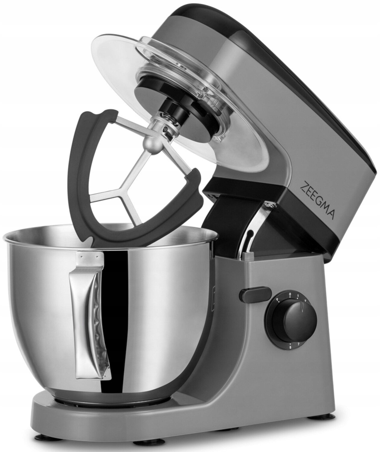 Planetární Kuchyňský Robot 1800 W 12 Rychlostí 5 L Nerezová Mísa Mixér Šedý