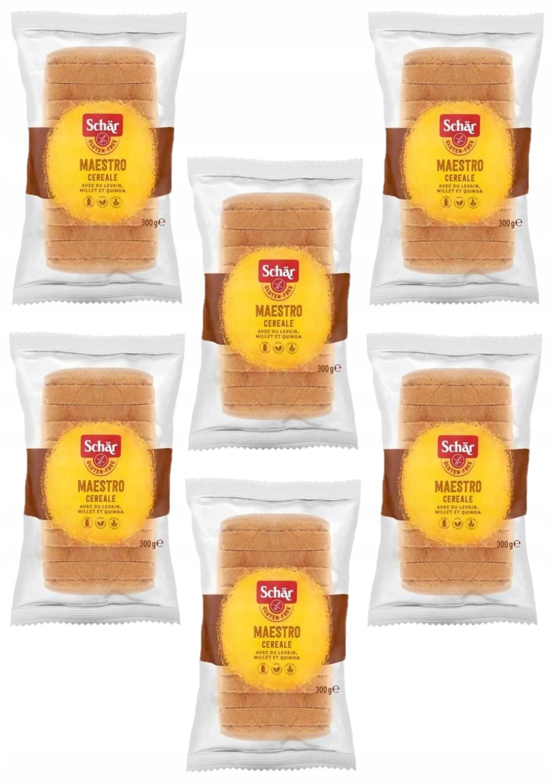 6 x Schar Vícezrnný bezlepkový chléb Maestro Cereale 300 g