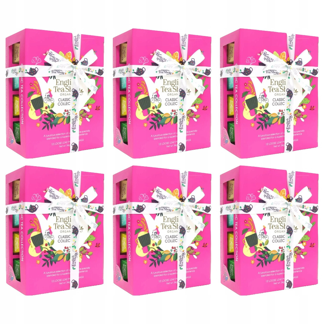 6 x Sada čajů Eko Classic Tea pyramidky English Tea Shop dárek