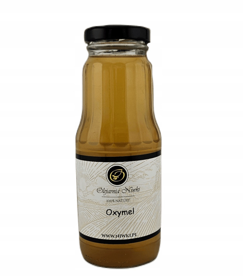 Oxymel jemný Nivky 300ml med jablečný ocet cibule česnek zázvor kurkuma