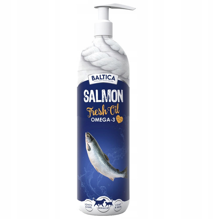 Baltica Lososový Olej Salmon Fresh Oil 1000ML OMEGA-3 Epa Dh