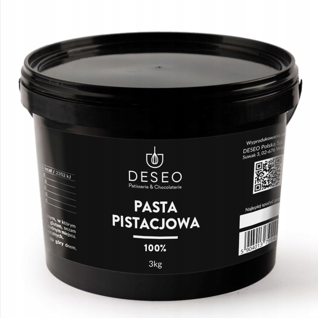 Deseo Pistáciová Pasta 100% 3KG 100% Z Pistácií