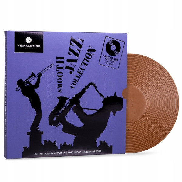 Vinylová deska z čokolády dárek pro tatínka, dědečka, chlapce, k narozeninám Jazz
