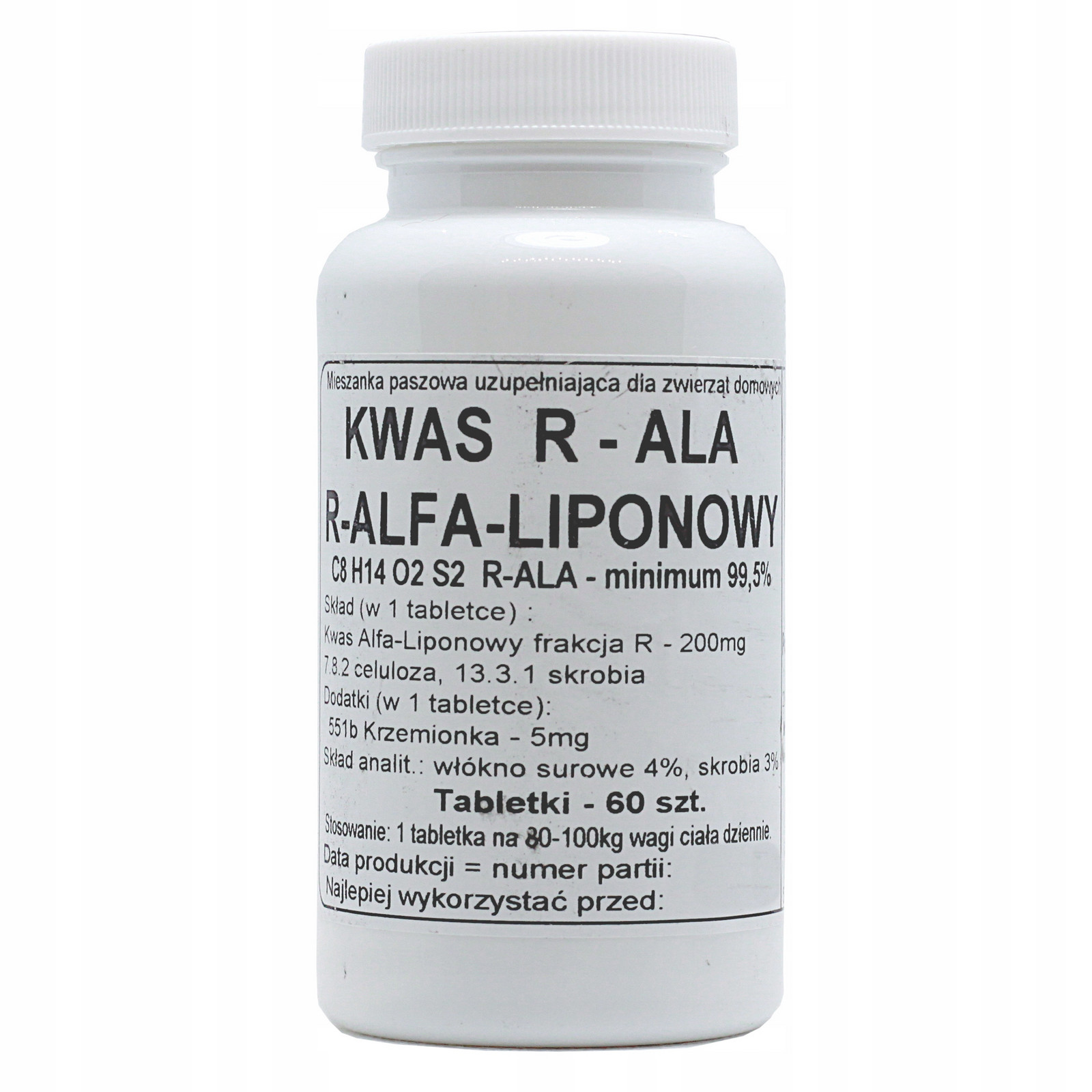Kyselina alfa-lipoová R-ala Antioxidant Podkowa 60 kusů tablet