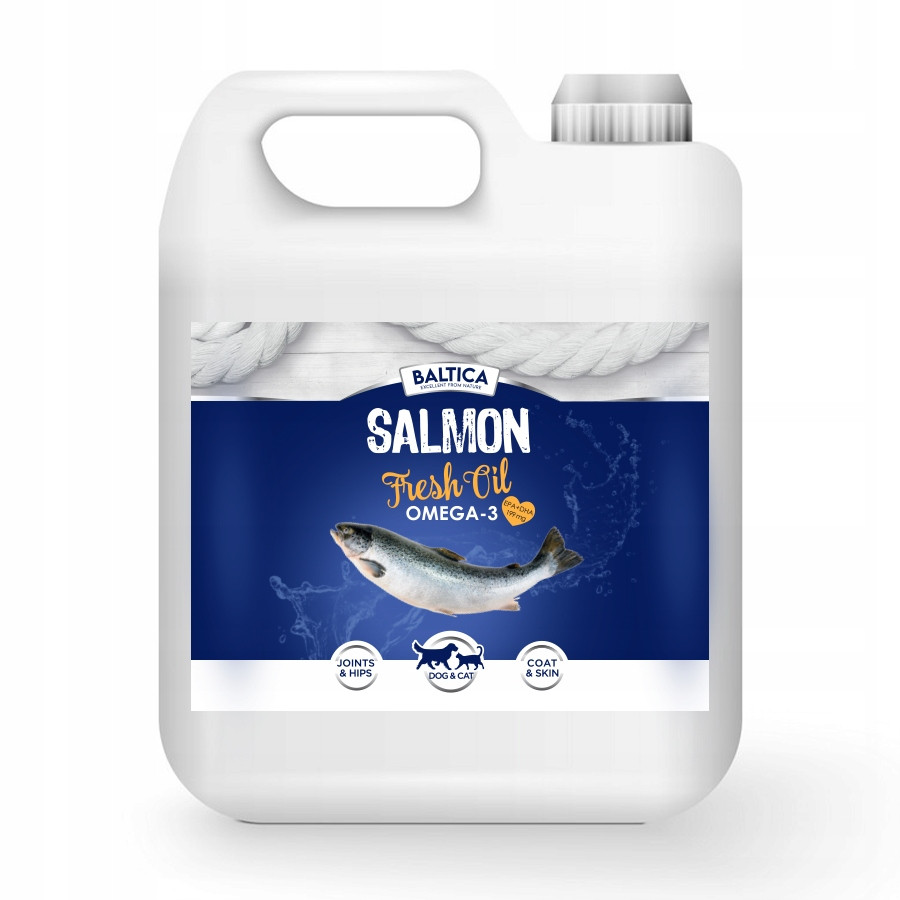 Baltica Olej Z Lososa Atlantského Salmon Fresh Oil 2000ml Pro Psa A Kočku